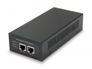 Injector PoE+ (802.3at), Gigabit,sursa de alim.interna, 60W