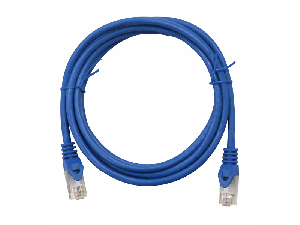 Patchcablu Cat.5 ecranat RJ45 albastru 10m