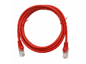 Patchcablu Cat.5 ecranat RJ45 rosu 0,5m