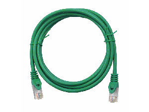 Patchcablu Cat.5 ecranat RJ45 verde 1m