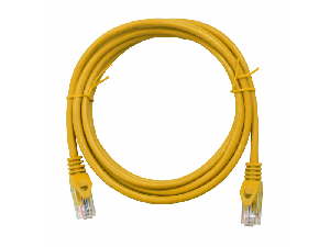 Patchcablu Cat.5 neecranat RJ45 galben 0,5m