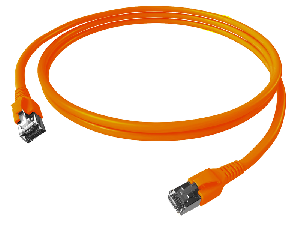 Patchcablu Cat.6a/10GB ecranat RJ45,LS0H,orange 10m