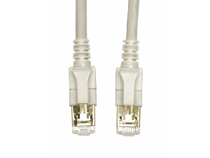 Patchcablu Cat6a cu LED ecranat RJ45 gri 10GB 3,0m