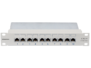 Patchpanel Cat.6 ecranat 10xRJ45G 10\