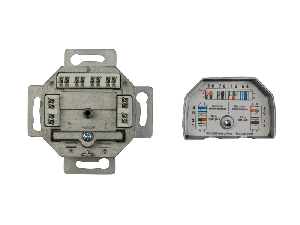 Priza date Cat6, ecranat, 2xRJ45, RAL9010