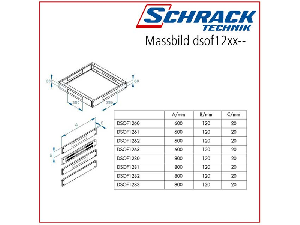 Profil latime soclu perforat + filtru 800mm