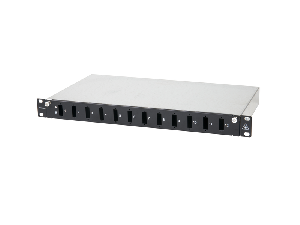 Splicebox FO gol pt 12 cuplori SC-Duplex, 1U, negru