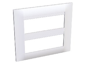 Altira - cover frame - 2x3 inserts 2 gangs horizontal - white