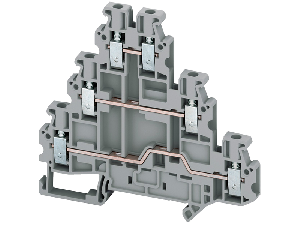 Bloc Terminal De Trecere Mini Linergy2.5Mm² 24A 1Nivel 2X2 Conex. Cu ArcAlbastru