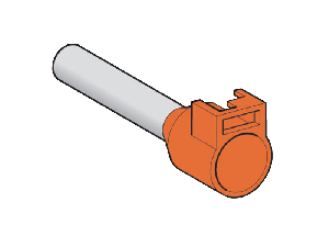 Pini Simpli Pentru Cablare- Mediu - 4 Mm² - Portocaliu