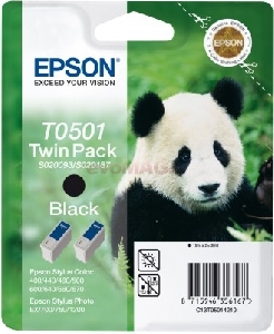 Epson - Pachet dublu T0501 Negru