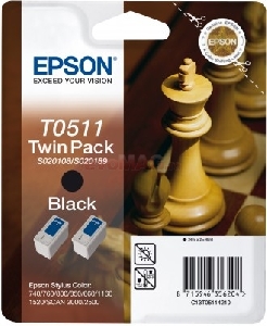 Epson - Pachet dublu T0511 Negru