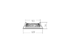 Spot BULKHEAD ELIPS 18W WHITE 3000K