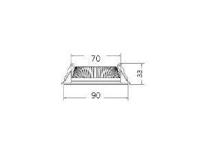 FATON 8W LED BACKLIGHT Spot tip DOWNLIGHT 3000K