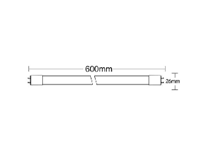 Tub cu LED T8-0.6MT S?NGLE S?DE 9W G13 ADVANCE 6500K