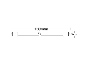 Tub cu LED T8-1.5MT S?NGLE S?DE 24W G13 ADVANCE 4200K