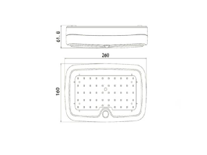 CEILING SENSOR FIXTURE 10W 3000K