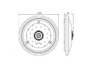 CEILING SENSOR FIXTURE 15W 3000K