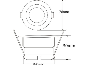 MINICOB 5W Spot tip DOWNLIGHT 6500K