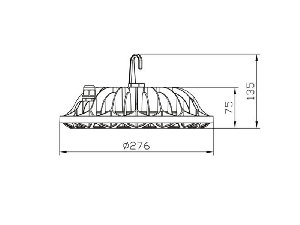 Corp de iluminat HIGHBAY 100W 6000K