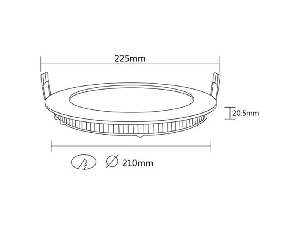 SMD-CRD 18W PANEL 4200K