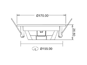 SMD-CRP 12W PANEL 3000K