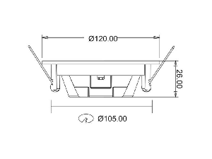 SMD-CRP 6W PANEL 4000K