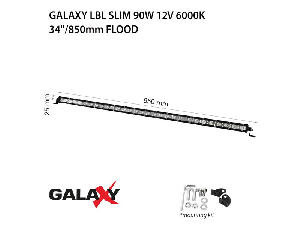 Proiector bara LED GALAXY LBL SLIM 90W 12/24V 6000K