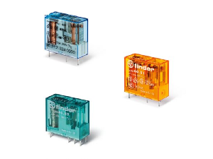 Releu miniaturizat implantabil (PCB) - 2 contacte, 8 A, C (contact comutator), 24 V, Standard, C.C., AgNi, PCB/fi?abil 5 mm intre pinii contactului, Niciuna