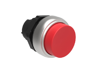 PUSH-PUSH BUTTON ACTUATOR Ø22MM PLATINUM SERIES, EXTENDED. PUSH ON-PUSH OFF, RED