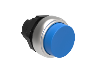 PUSH-PUSH BUTTON ACTUATOR Ø22MM PLATINUM SERIES, EXTENDED. PUSH ON-PUSH OFF, BLUE