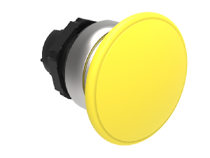 Buton ciuperca Ø22MM PLATINUM SERIES, diametru, Ø40MM. YELLOW