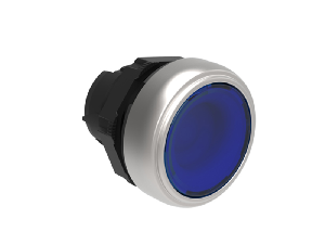 Buton luminos, diametru Ø22MM PLATINUM SERIES, FLUSH, BLUE