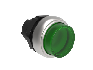 Push buton luminos Ø22MM PLATINUM SERIES, EXTENDED. PUSH ON-PUSH OFF, GREEN