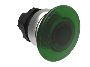 Buton ciuperca luminos Ø22MM PLATINUM SERIES, diametru, Ø40MM. GREEN