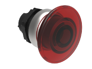 Buton ciuperca luminos Ø22MM PLATINUM SERIES, diametru, Ø40MM. RED