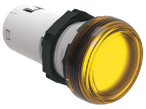 Lampa semnalizare cu LED, STEADY LIGHT Ø22MM PLATINUM SERIES, YELLOW, 120VAC