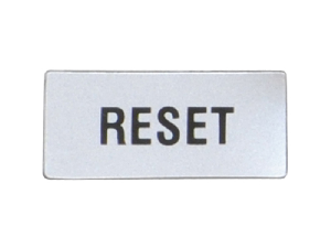 Eticheta cu text pentru LPX AU100 LEGEND HOLDER, RESET