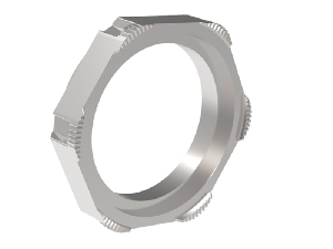 METALLIC THREADED RING FOR ACTUATOR FIXING