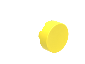 EXTENDED CAP FOR SPRING-RETURN ACTUATORS, YELLOW