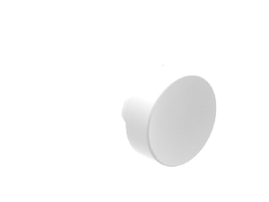 EXTENDED CAP FOR SPRING-RETURN ACTUATORS, WHITE