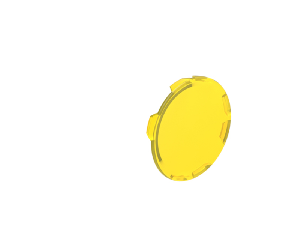 FLUSH LENS FOR ILLUMINATED SPRING-RETURN ACTUATORS, YELLOW