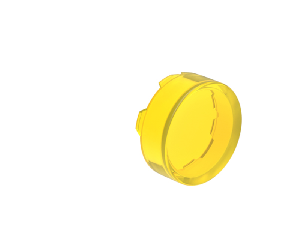 EXTENDED LENS FOR ILLUMINATED SPRING-RETURN ACTUATORS, YELLOW