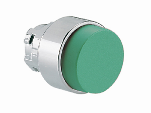 PUSH-PUSH BUTTON ACTUATOR, Ø22MM 8LM METAL SERIES, EXTENDED, GREEN