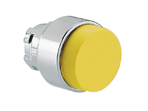 PUSH-PUSH BUTTON ACTUATOR, Ø22MM 8LM METAL SERIES, EXTENDED, YELLOW