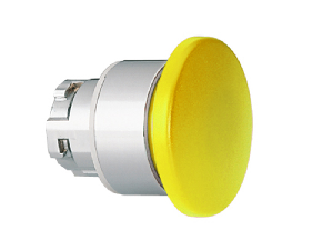 Cap buton ciuperca , Ø22MM 8LM METAL SERIES, diametru, Ø40MM. YELLOW