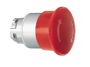 Cap buton ciuperca , Ø22MM 8LM METAL SERIES, LATCH, TURN TO RELEASE, Ø40MM. FOR NORMAL STOPPING. RED