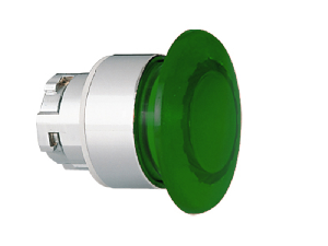 Buton ciuperca luminos, Ø22MM 8LM METAL SERIES, diametru, Ø40MM. GREEN