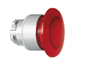 Buton ciuperca luminos, Ø22MM 8LM METAL SERIES, diametru, Ø40MM. RED