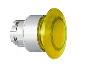 Buton ciuperca luminos, Ø22MM 8LM METAL SERIES, diametru, Ø40MM. YELLOW